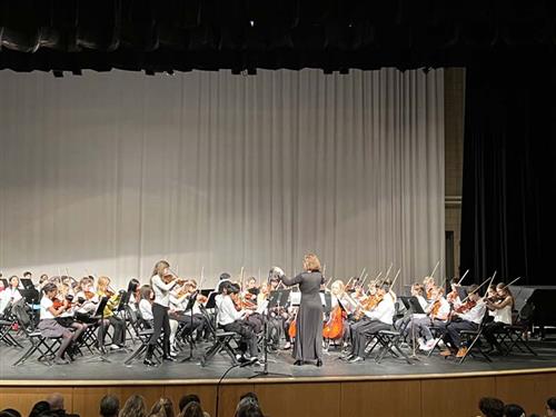 Students Performing at Concert